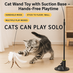 Cat Fishing Rod Toy with Vacuum Suction Cup – Fun Interaction for Your Beloved Boss