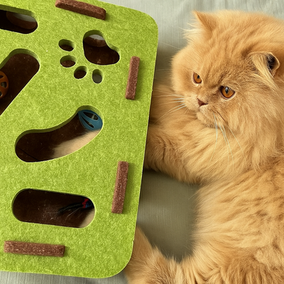 Felt Cat Puzzle Box