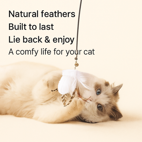 Cat Fishing Rod Toy with Vacuum Suction Cup – Fun Interaction for Your Beloved Boss