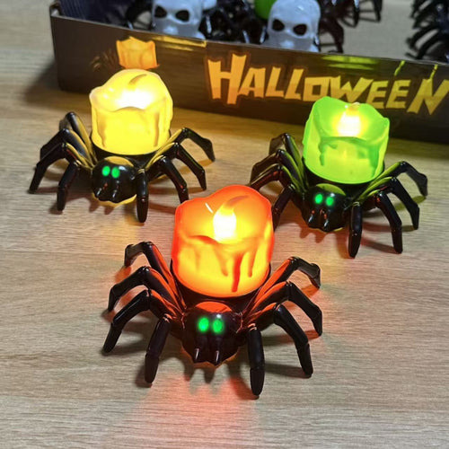 Halloween Pumpkin Lanterns Funny Spider Candle Lanterns