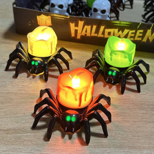Halloween Pumpkin Lanterns Funny Spider Candle Lanterns