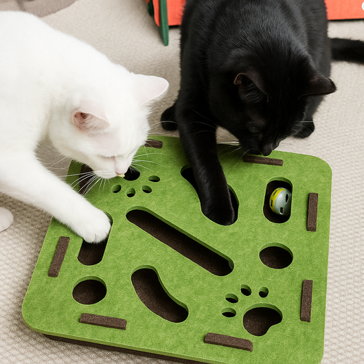 Felt Cat Puzzle Box